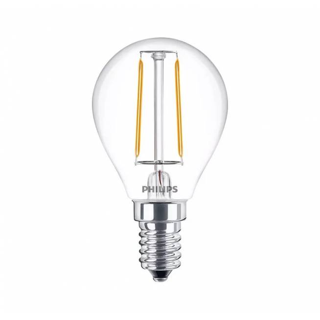 Lemputė Philips LED, P45, šiltai balta, E14, 2 W, 250 lm