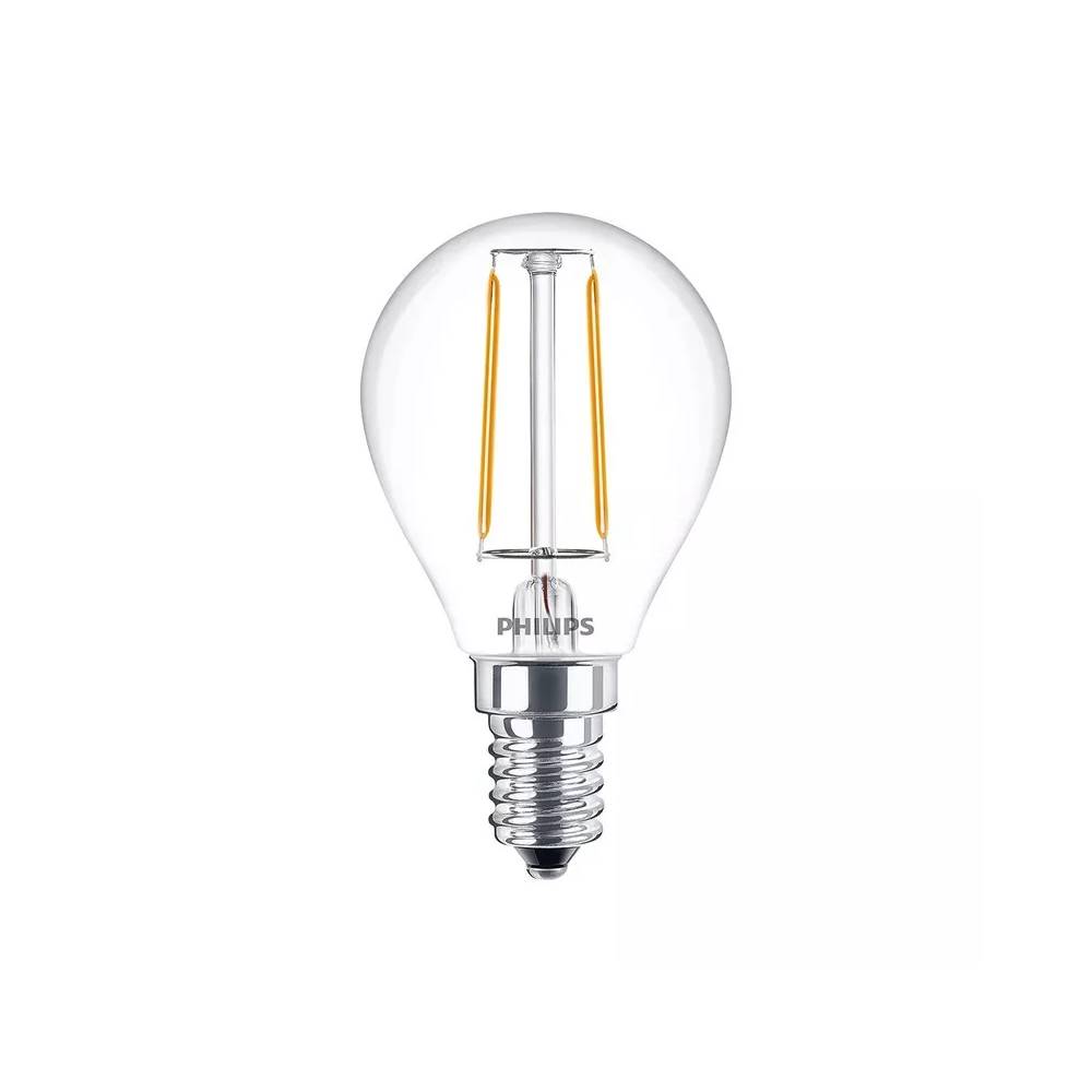 Lemputė Philips LED, P45, šiltai balta, E14, 2 W, 250 lm