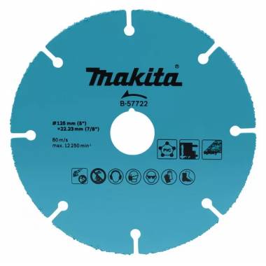 Deimantinis diskas Makita B-57722, 125 mm x 22.23 mm x 2 mm