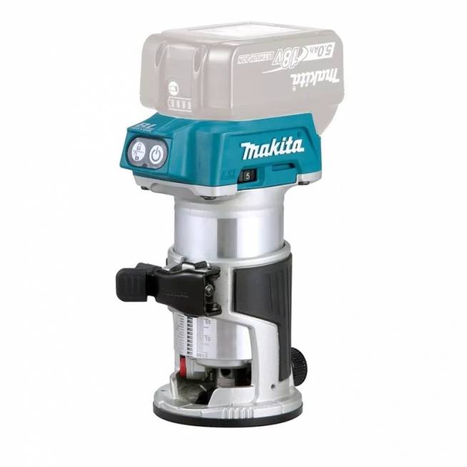 Akumuliatorinė kantų freza Makita DRT50Z, 18V