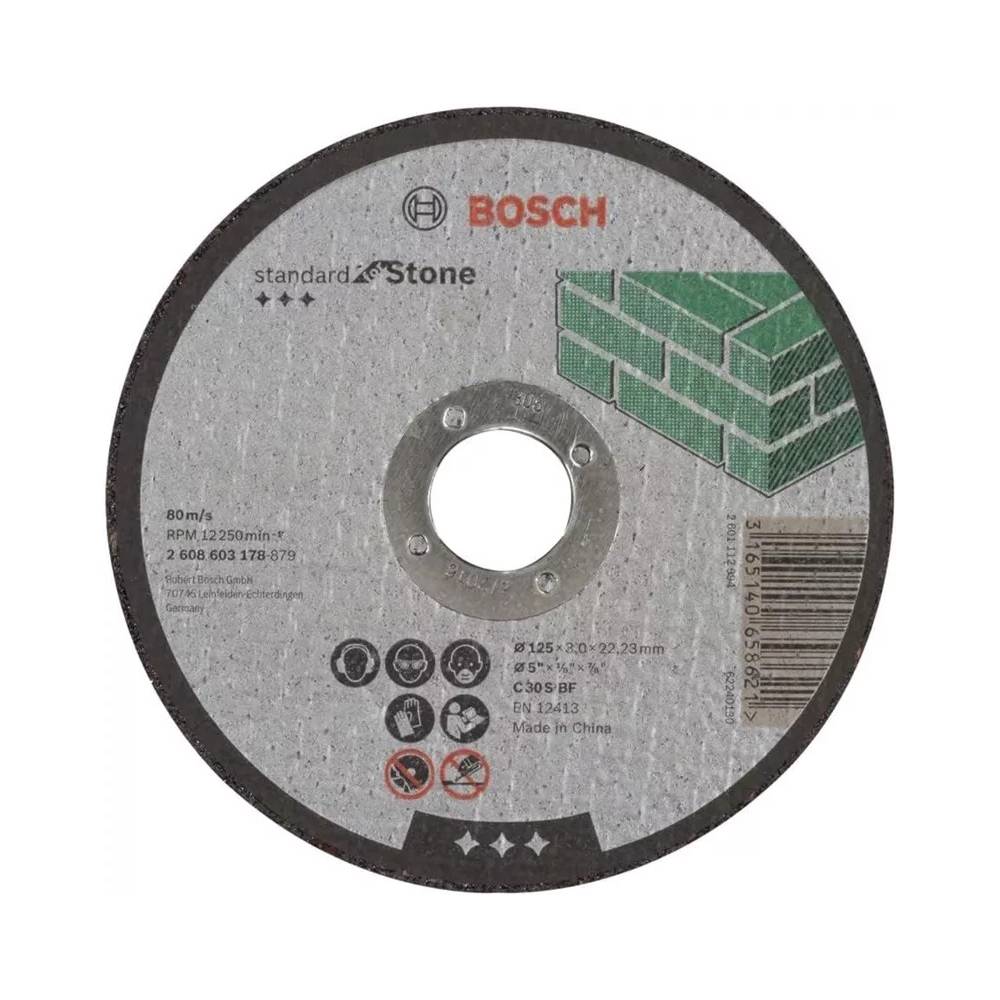 Akmens pjovimo diskas Bosch 2608603178, 125 mm x 3 mm x 22.23 mm