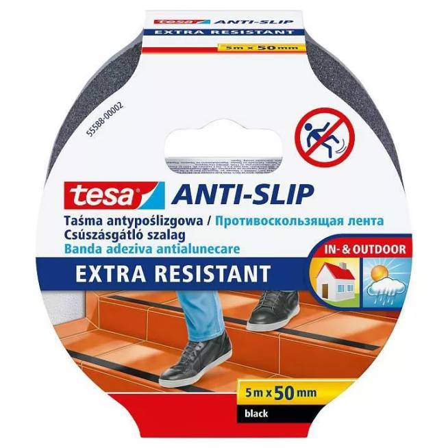 Lipni juostelė Tesa extra resistant, Vienpusė, 5 m x 5 cm