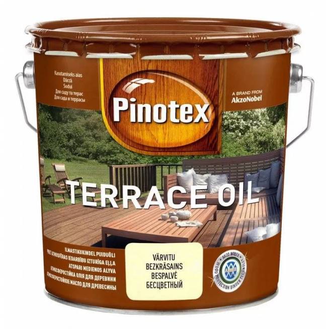 Terasų aliejus Pinotex Terrace Oil, skaidri, 3 l