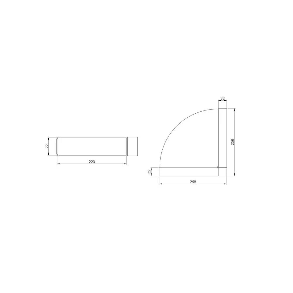 Alkūnė Europlast KLH25-90, 90 °