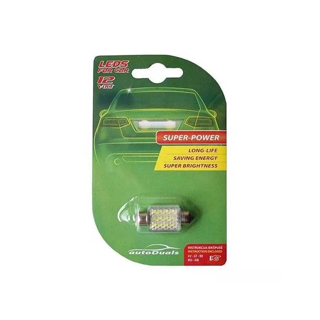 Automobilio lemputė AutoDuals CB85317, LED, balta, 12 V