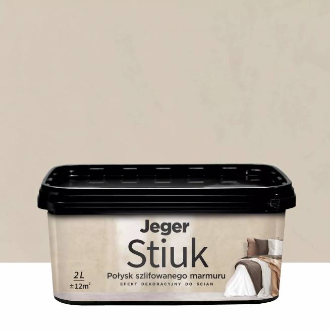 Dekoratyvinis tinkas Jeger STIUK UMBER, rusva, umber, 2 l