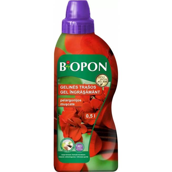 Trąšos pelargonijoms Biopon, skystos, 0.5 l