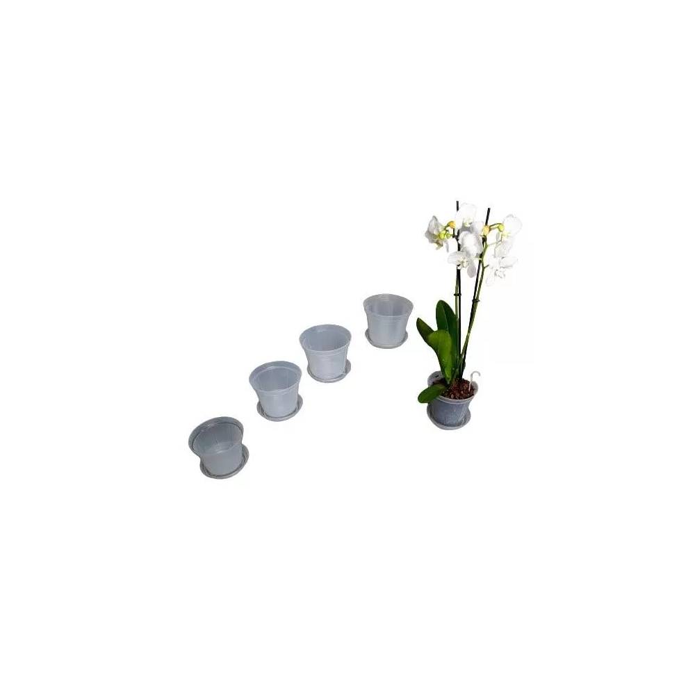 Vazonas Uniplastex Orchidea UDCO18, plastikinis, Ø 18 cm, skaidrus