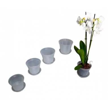 Vazonas Uniplastex Orchidea UDCO18, plastikinis, Ø 18 cm, skaidrus