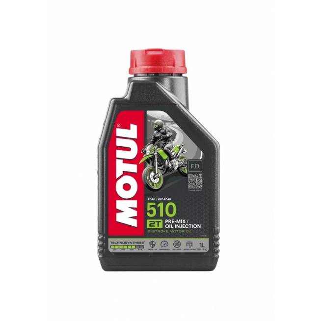 Variklių alyva Motul 510 2T, pusiau sintetinis, moto technikai, 1 l