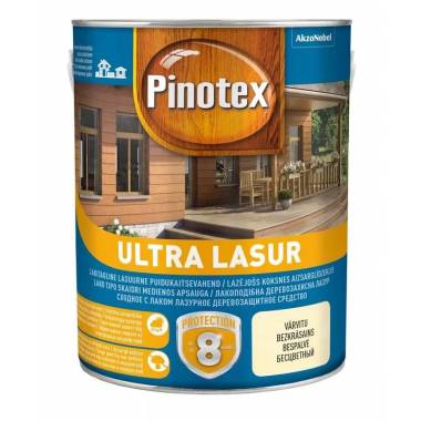 Impregnantas Pinotex Ultra Lasur, akmens pilka, 3 l