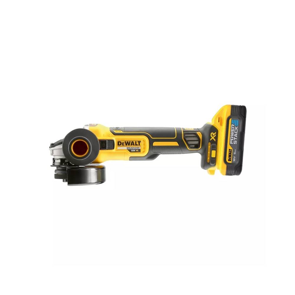 Akumuliatorinis kampinis šlifuoklis Dewalt DCG405H2T-QW, 18 V