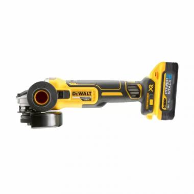 Akumuliatorinis kampinis šlifuoklis Dewalt DCG405H2T-QW, 18 V