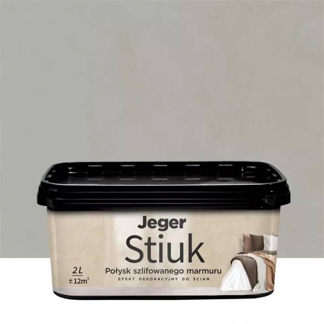 Dekoratyvinis tinkas Jeger STIUK GRAY, pilka, pilka, 2 l