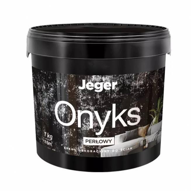 Dekoratyvinis tinkas Jeger ONYKS PEARL, pilka, pearl, 7 kg