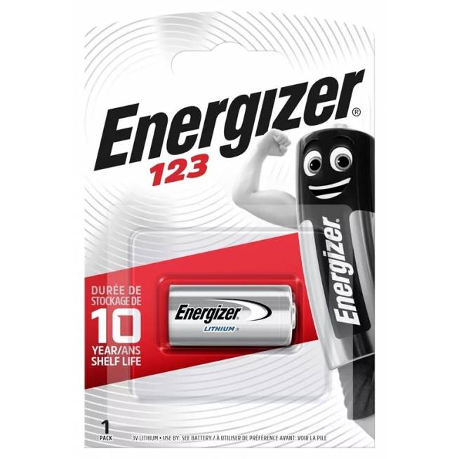 Elementai Energizer EN123B1, CR123, 3 V