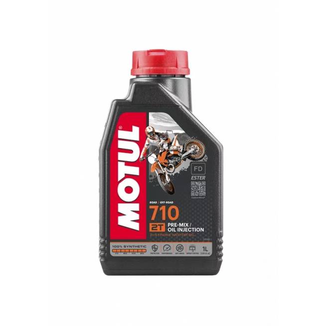 Variklių alyva Motul 710 2T, sintetinis, moto technikai, 1 l