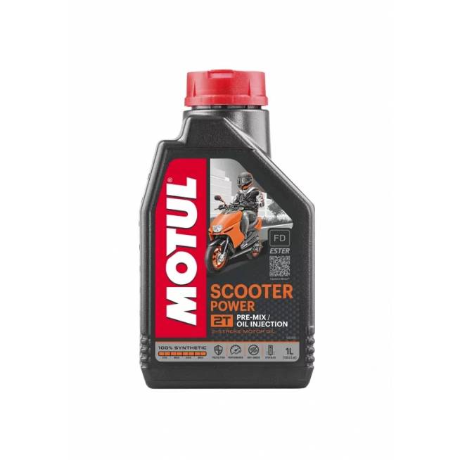 Variklių alyva Motul Scooter Power 2T, sintetinis, moto technikai, 1 l