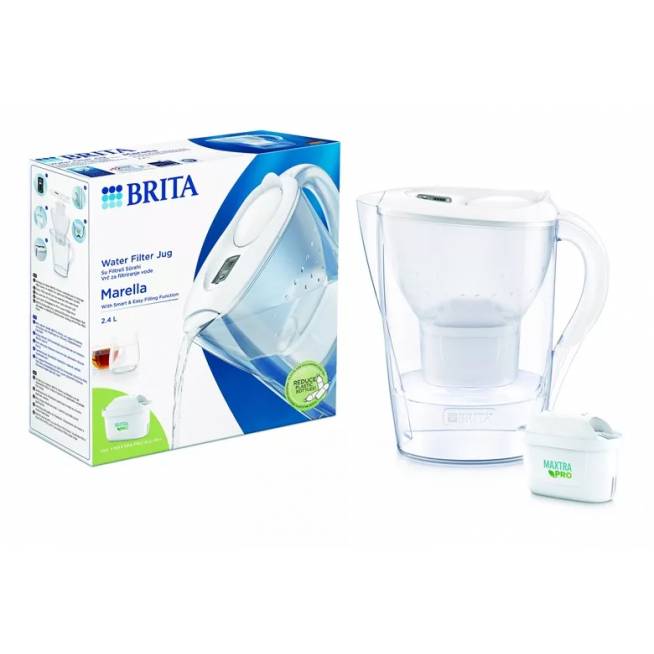 Vandens filtravimo indas Brita MARELLA, 2.4 l, balta