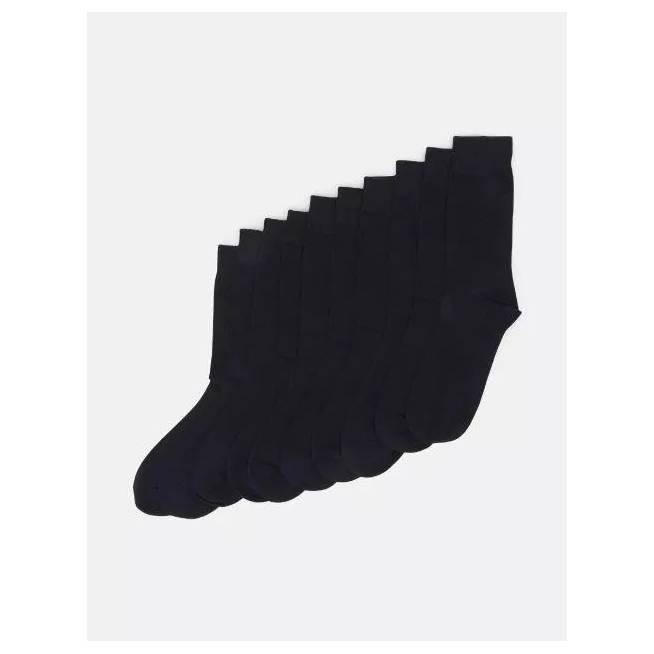 SOCKS FOR MEN BLACK 39-42 10 PAIRS