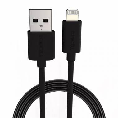 Laidas Duracell USB5012A, USB/Apple Lightning, 1 m, juoda