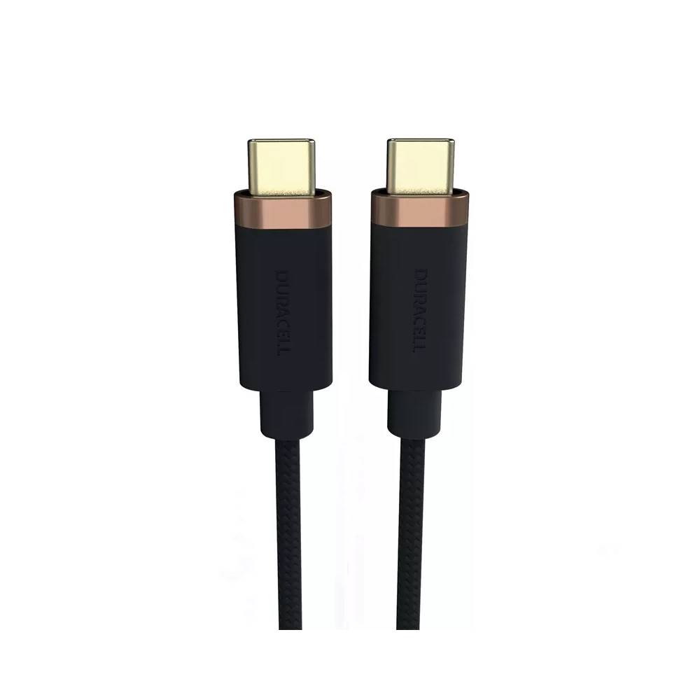 Laidas Duracell USB7034A, USB Type-C, 2 m, pilka