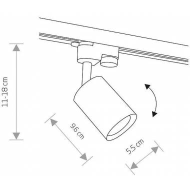 Šviestuvas Nowodvorski TRACK Eye Spot, 10 W, GU10, 9321