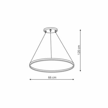 Šviestuvas lubų Light Prestige Ring, 35 W, LED, 3 - 6K