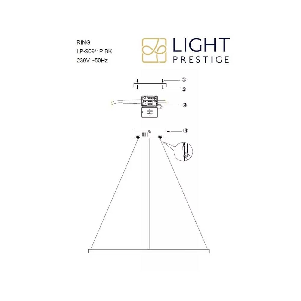 Šviestuvas lubų Light Prestige Ring, 35 W, LED, 3 - 6K