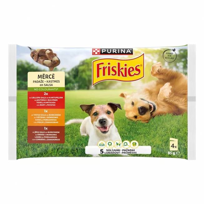 Konservai šunims Friskies, 4X85 gr.