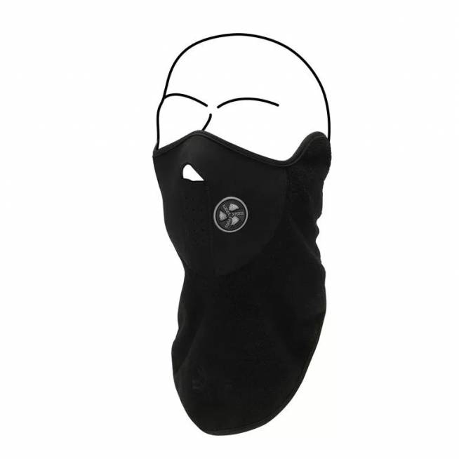 Pošalmis FaceProtector Fleece 0596, juoda, Universalus