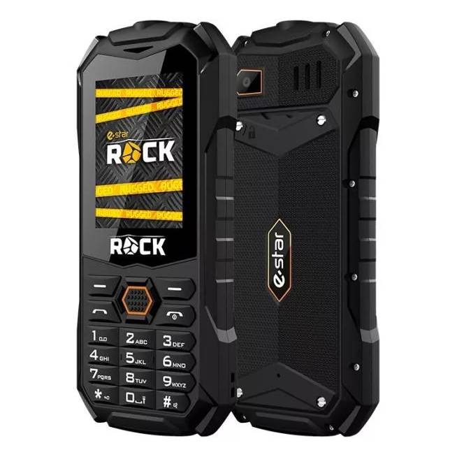 Mygtukinis telefonas eStar Rock, 128 MB, juodas