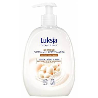 Skystas muilas Luksja cotton and provitamin B5, 500 ml