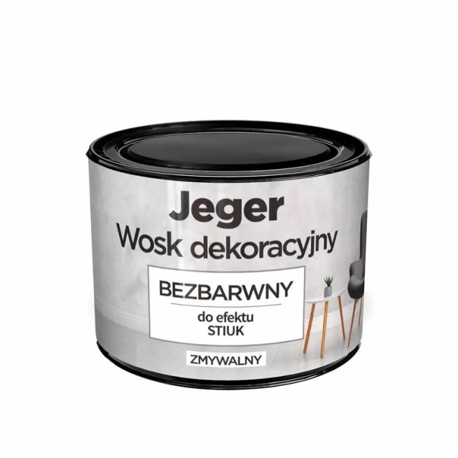 Spec. paskirties dažai Jeger WAX TRANSPARENT, be spalvos, skaidri, 0.3 l