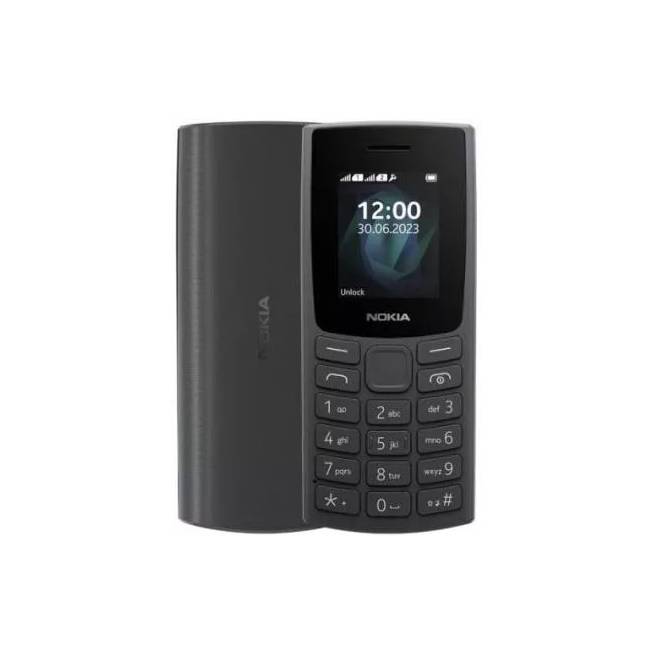 Mygtukinis telefonas Nokia 105 (2023), 4 MB, juodas