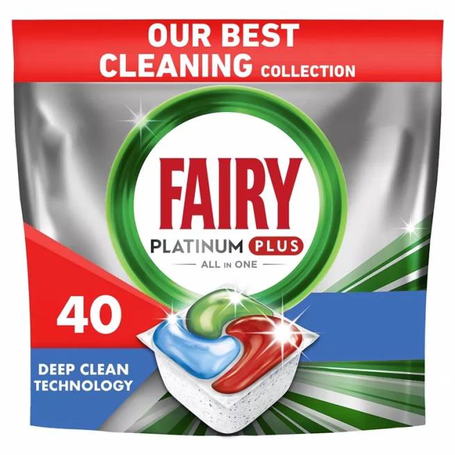 Indaplovių kapsulės Fairy Deep Clean, 40 vnt.