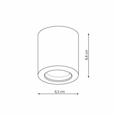 Šviestuvas lubų Light Prestige Faro, GU10, baltas