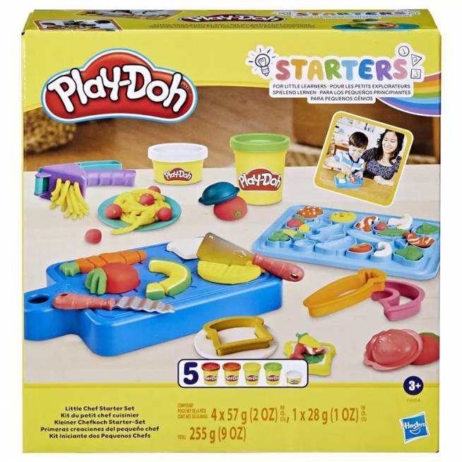 Plastilino rinkinys Hasbro Play-Doh Little Chef Starter Set, įvairių spalvų