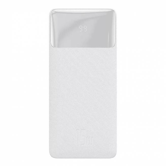 Nešiojamas įkroviklis (Power bank) Baseus, 20000 mAh, balta