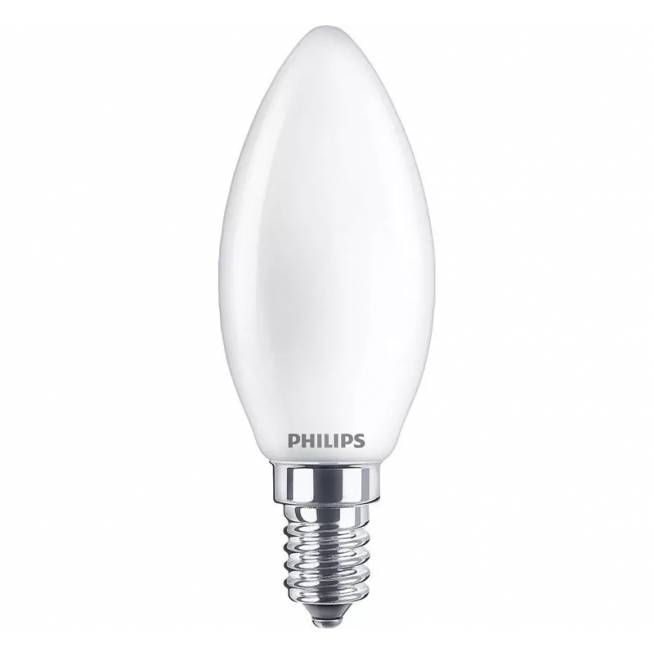 Lemputė Philips LED, B35, šiltai balta, E14, 3.4 W, 470 lm