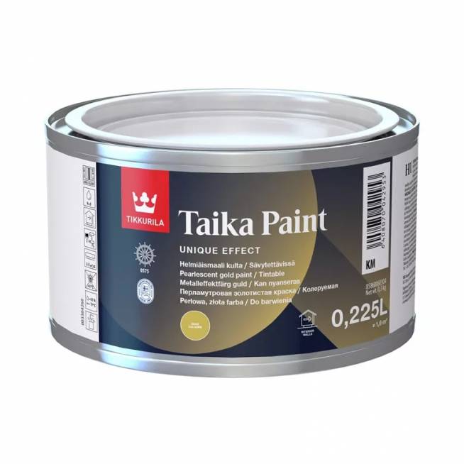 Perlamutriniai dažai Tikkurila Taika, aukso, 0.225 l