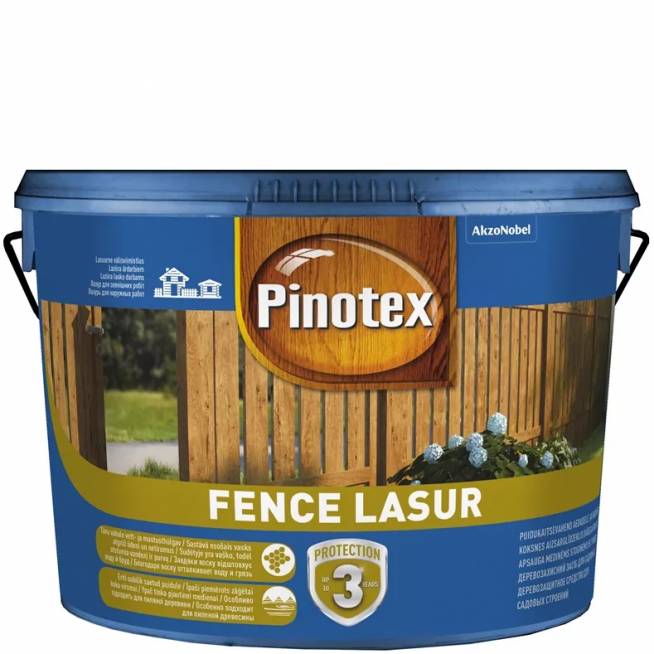 Impregnantas Pinotex Fence Lasur, tikmedis, 10 l