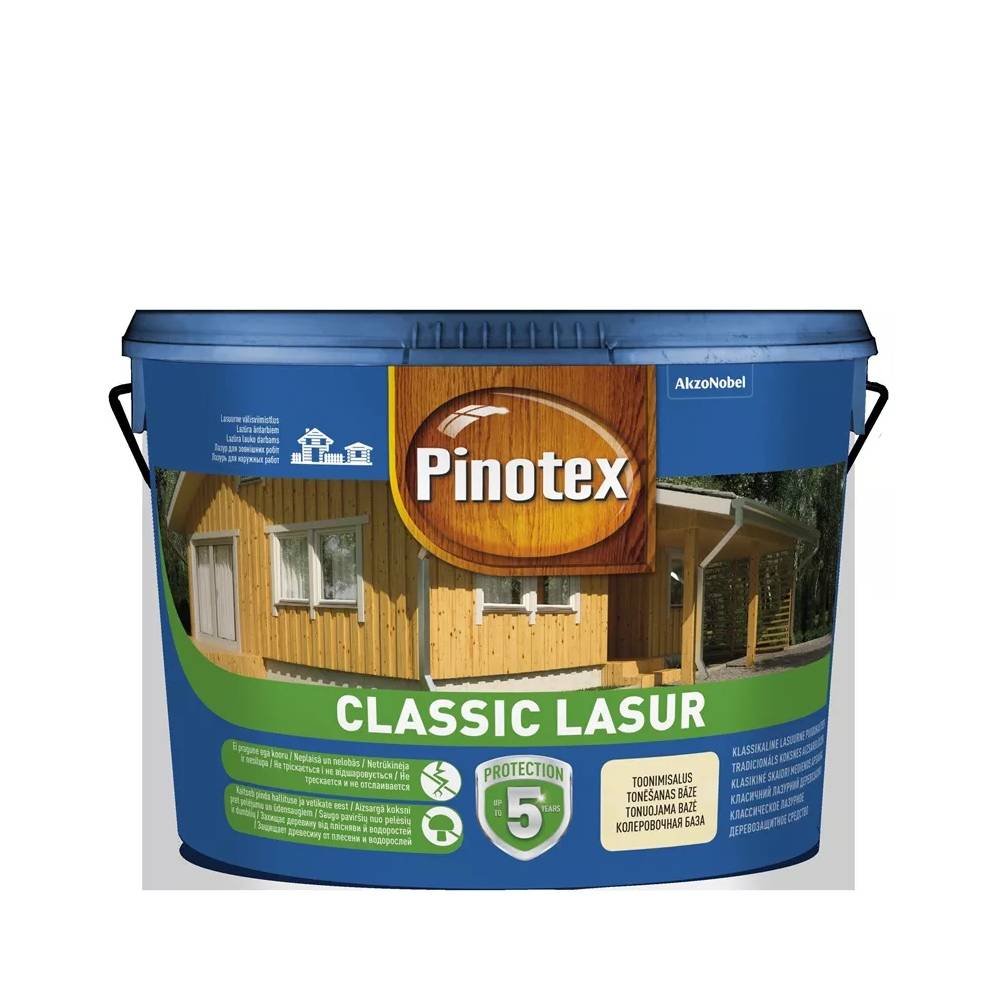 Impregnantas Pinotex Classic Lasur, oregonas, 10 l