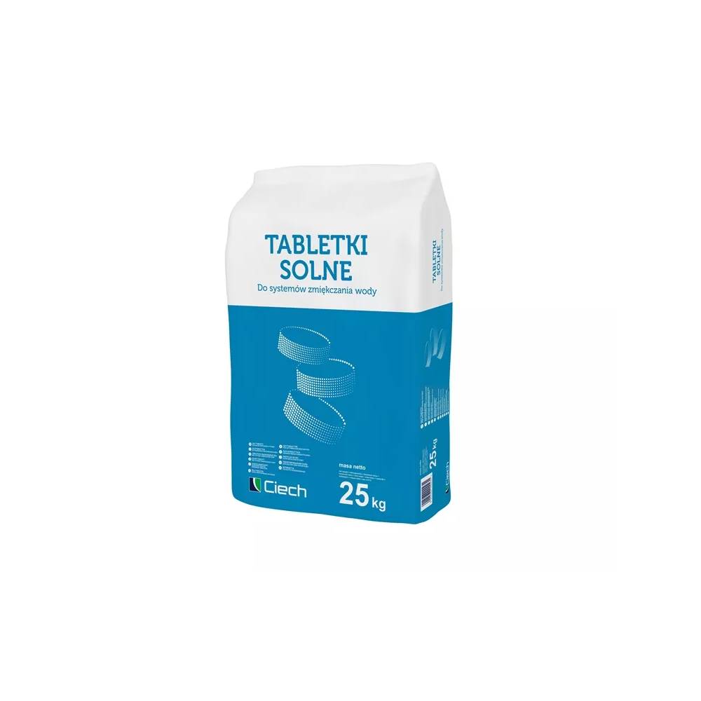 Vandenį minkštinanti druska, tabletėmis Ciech, 25 kg