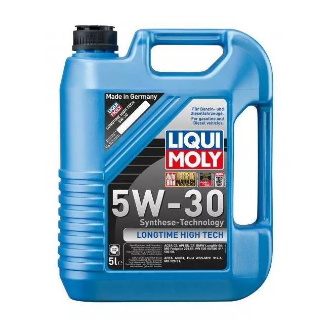 Variklių alyva Liqui Moly Longtime High Tech 5W - 30, sintetinis, lengviesiems automobiliams, 5 l