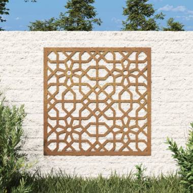 Sodo sienos dekoracija, 55x55cm, corten plienas