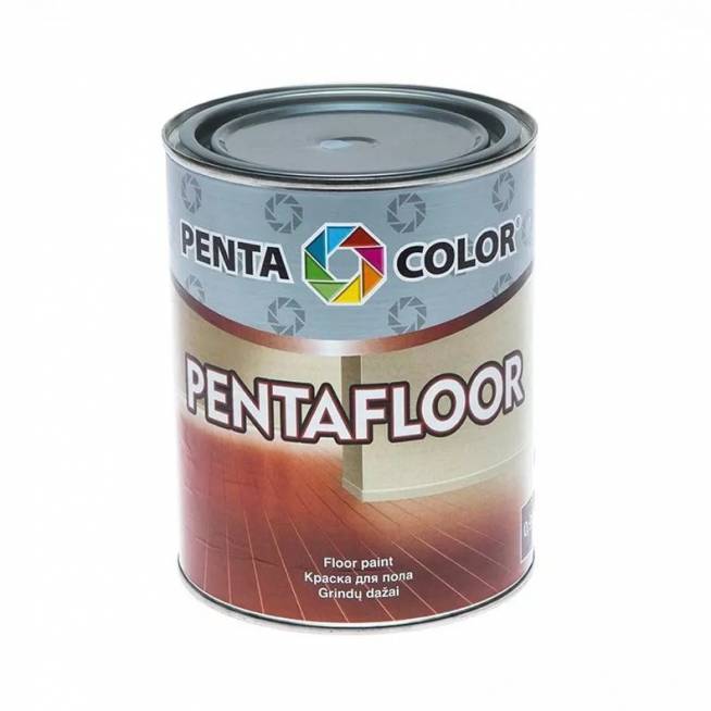 Grindų dažai Pentacolor Pentafloor, pilka, 0.9 l