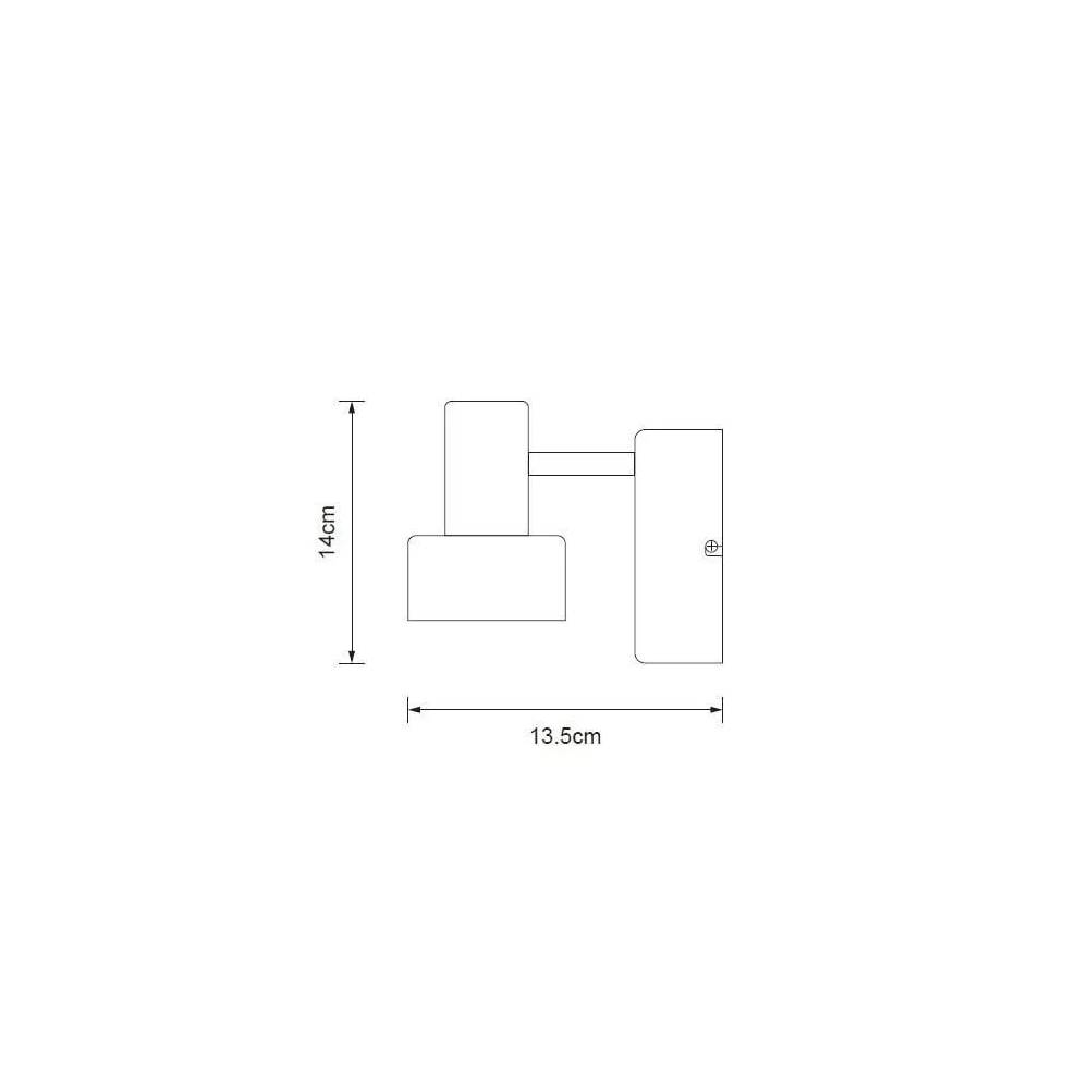 Šviestuvas nukreipiamasis Lucia GU23002-1R, 5 W, GU10