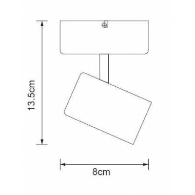 Šviestuvas nukreipiamasis Okko Safi GU13014D-1R 5 W, GU10