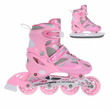 Riedučiai Nils Extreme 2in1 Pink r. 39-42 NH18366 A